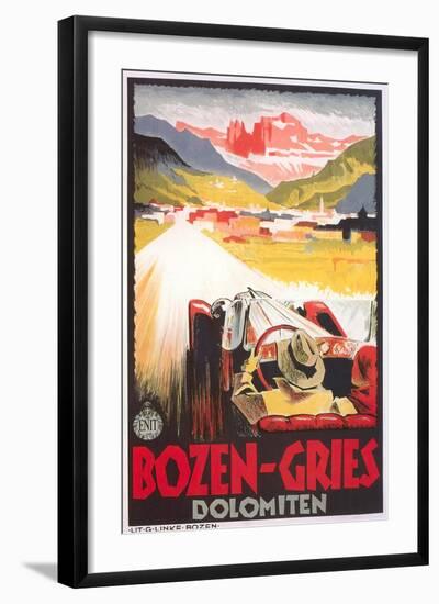 Travel Poster for Bozen-Gries-null-Framed Art Print