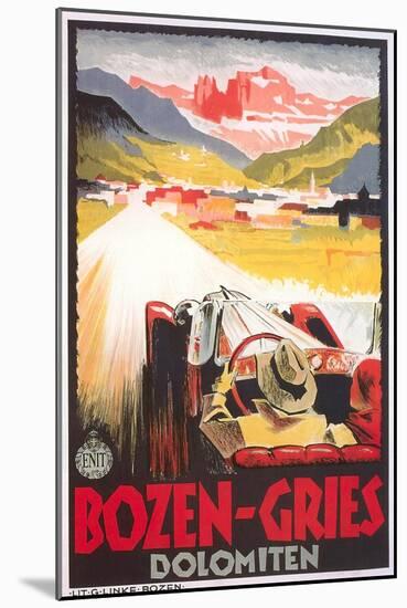 Travel Poster for Bozen-Gries-null-Mounted Art Print