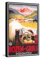 Travel Poster for Bozen-Gries-null-Framed Stretched Canvas