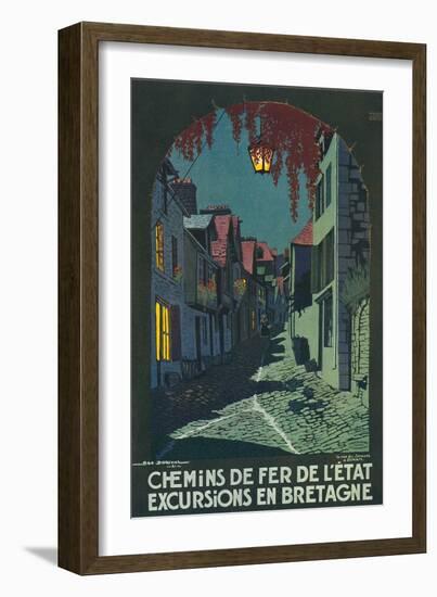 Travel Poster for Brittany-null-Framed Art Print