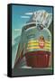 Travel Poster for Canadian Railways-null-Framed Stretched Canvas