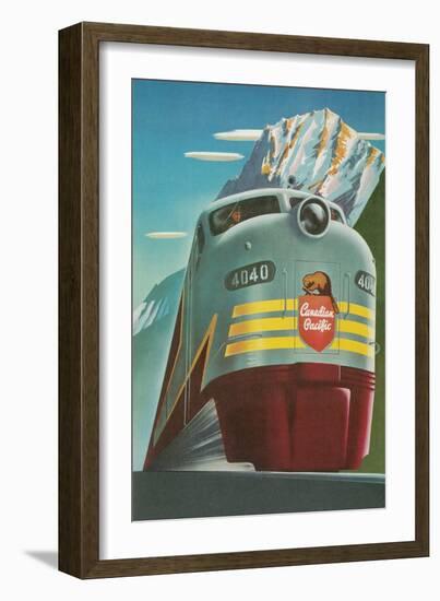 Travel Poster for Canadian Railways-null-Framed Art Print