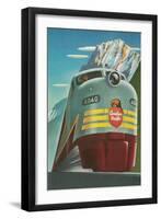 Travel Poster for Canadian Railways-null-Framed Art Print