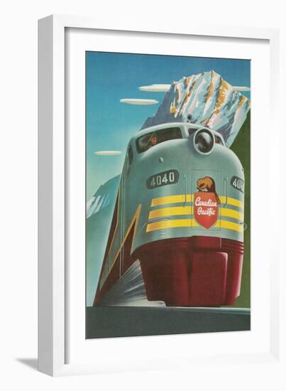 Travel Poster for Canadian Railways-null-Framed Art Print