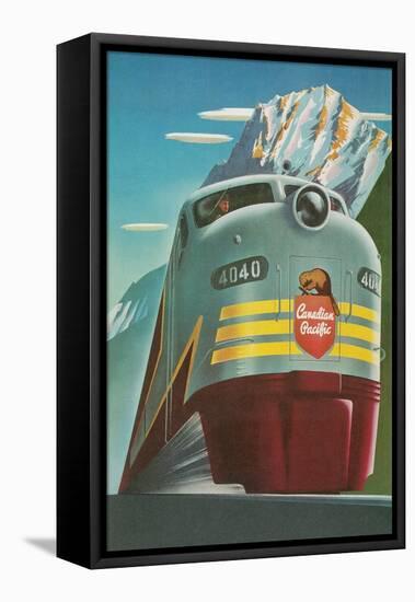 Travel Poster for Canadian Railways-null-Framed Stretched Canvas