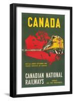 Travel Poster for Canadian Railways-null-Framed Art Print