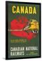 Travel Poster for Canadian Railways-null-Framed Art Print