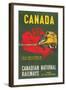 Travel Poster for Canadian Railways-null-Framed Art Print