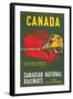 Travel Poster for Canadian Railways-null-Framed Art Print