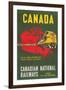 Travel Poster for Canadian Railways-null-Framed Art Print