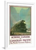 Travel Poster for Canadian Railways-null-Framed Art Print