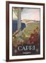 Travel Poster for Capri-null-Framed Art Print