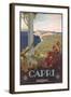 Travel Poster for Capri-null-Framed Art Print