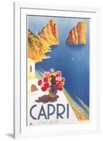 Travel Poster for Capri-null-Framed Art Print