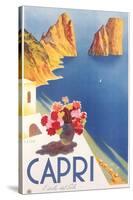 Travel Poster for Capri-null-Stretched Canvas