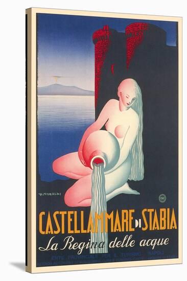 Travel Poster for Castellamare di Stabia-null-Stretched Canvas