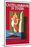 Travel Poster for Castellamare di Stabia-null-Mounted Art Print