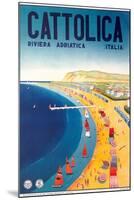 Travel Poster for Cattolica-null-Mounted Art Print