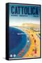 Travel Poster for Cattolica-null-Framed Stretched Canvas