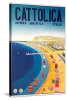 Travel Poster for Cattolica-null-Stretched Canvas