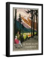 Travel Poster for Chamomix-null-Framed Art Print