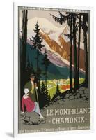 Travel Poster for Chamonix-Found Image Press-Framed Giclee Print