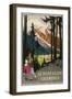 Travel Poster for Chamonix-Found Image Press-Framed Premium Giclee Print