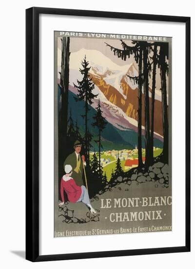 Travel Poster for Chamonix-Found Image Press-Framed Giclee Print