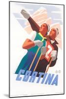 Travel Poster for Cortina-null-Mounted Art Print