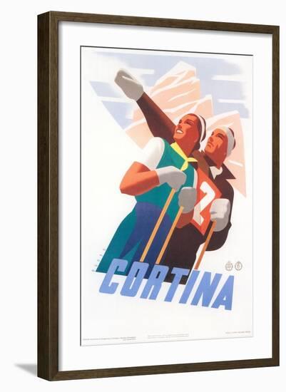 Travel Poster for Cortina-null-Framed Art Print