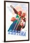 Travel Poster for Cortina-null-Framed Art Print