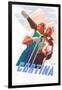 Travel Poster for Cortina-null-Framed Art Print