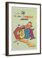 Travel Poster for Cuba-null-Framed Art Print