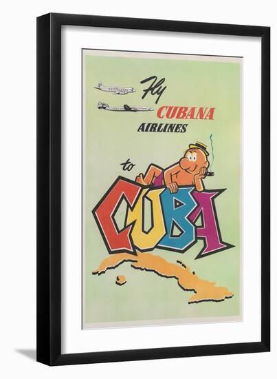 Travel Poster for Cuba-null-Framed Art Print