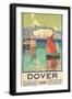 Travel Poster for Dover, Kent-null-Framed Art Print