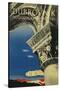Travel Poster for Dubrovnik, Croatia-Found Image Press-Stretched Canvas