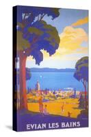 Travel Poster for Evian Les Bains-null-Stretched Canvas