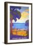 Travel Poster for Evian Les Bains-null-Framed Art Print