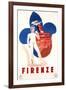 Travel Poster for Firenze-null-Framed Art Print