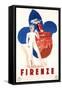 Travel Poster for Firenze-null-Framed Stretched Canvas