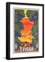 Travel Poster for Fiuggi-null-Framed Art Print