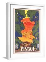 Travel Poster for Fiuggi-null-Framed Art Print