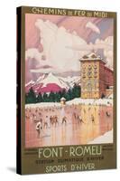 Travel Poster for Font-Romeu, France-null-Stretched Canvas