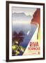 Travel Poster for Garda Lake-null-Framed Art Print