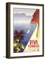 Travel Poster for Garda Lake-null-Framed Art Print