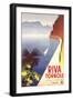 Travel Poster for Garda Lake-null-Framed Art Print