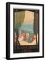 Travel Poster for Garda Lake-null-Framed Art Print