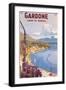 Travel Poster for Garda Lake-null-Framed Art Print