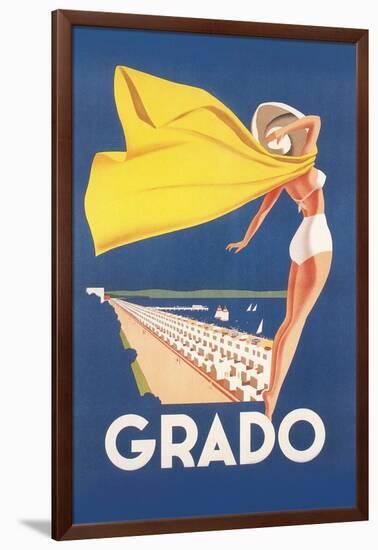 Travel Poster for Grado-Found Image Press-Framed Giclee Print