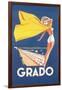 Travel Poster for Grado-Found Image Press-Framed Giclee Print